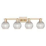 Athens 4 Light Basketweave Bath Vanity 9.88X 32.88 Inch Wide by Innovations - 716-4W-G122C-6