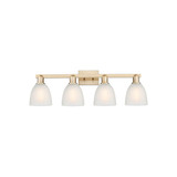 Castile 4 Light Bath Vanity 10.75 Inch Tall and 33 Inch Wide by Innovations - 716-4W-G38