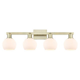 Athens 4 Light Bath Vanity 9.63 Inch Tall X 32.88 Inch Wide by Innovations - 716-4W-G12-6