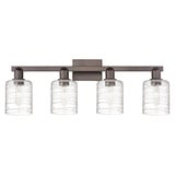 Cobbleskill 4 Light Bath Vanity 10.75 Inch and 32 Inch Wide by Innovations - 716-4W-G11