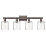 Cobbleskill 4 Light Bath Vanity 10.75 Inch and 32 Inch Wide by Innovations - 716-4W-G11
