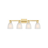 Brookfield 4 Light Bath Vanity 11 Inch Tall and 33 Inch Wide by Innovations - 716-4W-G441