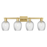 Salina 4 Light Bath Vanity 11.13 Inch Tall X 32.75 Inch Wide by Innovations - 716-4W-G292
