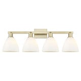 Bristol 4 Light Bath Vanity 11 Inch Tall and 35 Inch Wide by Innovations - 716-4W-GBD-75