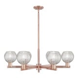 Athens 6 Light Stem Hung Chandelier 10.13 Inch X 35.63 Inch by Innovations - 716-6CR-G122C-6