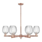 Salina 6 Light Stem Hung Chandelier 11.38 Inch X 35.5 Inch by Innovations - 716-6CR-G292