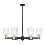 Hadley 6 Light Stem Hung Chandelier 11 Inch and 34 Inch Wide by Innovations - 716-6CR-G342
