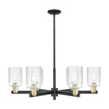Hadley 6 Light Stem Hung Chandelier 11 Inch and 34 Inch Wide by Innovations - 716-6CR-G342