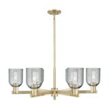 Caledonia 6 Light Charcoal Stem Hung Chandelier 35 Inch Wide by Innovations - 716-6CR-G257