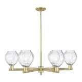 Waverly 6 Light Stem Hung Chandelier 10.5 Inch X 35.75 Inch by Innovations - 716-6CR-G362