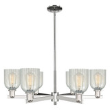 Caledonia 6Light Mouchette Stem Hung Chandelier 35 Inch Wide by Innovations - 716-6CR-G2511