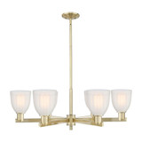 Brookfield 6 Light Stem Hung Chandelier 11 Inch X 36 Inch by Innovations - 716-6CR-G441