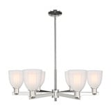 Brookfield 6 Light Stem Hung Chandelier 11 Inch X 36 Inch by Innovations - 716-6CR-G441