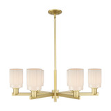 Hadley 6 Light Stem Hung Chandelier 11 Inch X 34.25 Inch by Innovations - 716-6CR-G341