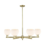 Athens 6 Light Stem Hung Chandelier 9.88 Inch X 35.63 Inch by Innovations - 716-6CR-G12-6