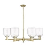 Bella 6 Light Stem Hung Chandelier 11.5 Inch X 35.25 Inch by Innovations - 716-6CR-G558-6