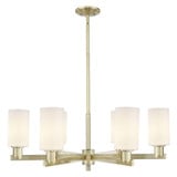 Clymer 6 Light Stem Hung Chandelier 10.88 Inch X 33.63 Inch by Innovations - 716-6CR-G80