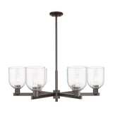 Bella 6 Light Stem Hung Chandelier 11.5 Inch X 35.25 Inch by Innovations - 716-6CR-G558-6