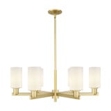 Clymer 6 Light Stem Hung Chandelier 10.88 Inch X 33.63 Inch by Innovations - 716-6CR-G80