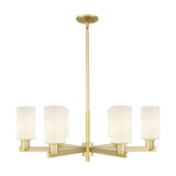 Clymer 6 Light Stem Hung Chandelier 10.88 Inch X 33.63 Inch by Innovations - 716-6CR-G80