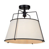 Pullman 3 Light 17 Inch Wide Semi Flush Mount by Artcraft - SC13362