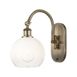 Brookhaven Globe 1 Light Swiveling Wall Sconce 14 Inch Tall by Innovations - 918-1W-G483-8