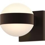 REALS 2 LED Dome Lenses Wall Sconce 5 Inch Tall and 5 Inch Wide by Sonneman - 7302DLDL