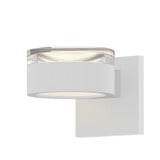 REALS 2 LED Clear Cylinder and Plate Lens Wall Sconce 5 Inch by Sonneman - 7302FHPL