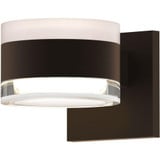 REALS 2 LED White Cylinder and Clear Cylinder Lens Wall Sconce by Sonneman - 7302FWFH