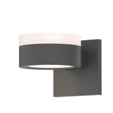 REALS 2 LED White Cylinder and Plate Lens Wall Sconce 5 Inch by Sonneman - 7302FWPL
