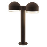 REALS 2 LED Dome Cap and Clear Cylinder Double Bollard 17.75 by Sonneman - 7306DCFH