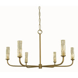 Kaia 6 Light Dining Chandelier 25 Inch Tall and 46 Inch Wide by Framburg - 5966