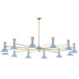 Clare 12 Light Chandelier 10.19 Inch Tall and 76 Inch Wide by Robert Abbey - CL_12CH_P