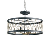 Crisscross 4 Light Large Pendant by Currey Company - 9000-0-4P