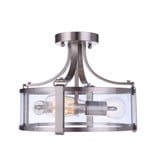 Elliot 3 Light Semi Flush Mount 10.5 Inch Tall X 13 Inch Wide by Craftmade - 55353