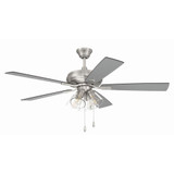 Eos 5 Blade Ceiling Fan with Light Kit 19.49 X 52 Inch Wide by Craftmade - ECF104