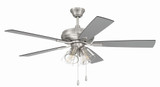 Eos 5 Blade Ceiling Fan with Light Kit 19.49 X 52 Inch Wide by Craftmade - ECF104