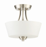 Grace 2 Light 13 Inch Wide Semi Flush Mount by Craftmade - 41952