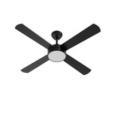 Bryant 4 Blade Flush Ceiling Fan with Light Kit 13.5 X 52 Inch Wide by AFX - BYTN524LA