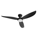 Banks 3 Blade Flush Ceiling Fan with Light Kit 10 X 52 Inch Wide by AFX - BNKN523LD