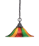 Any 1 Light Chain Hung Medium Pendant 14 Inch Wide by Toltec - 10-14-925-