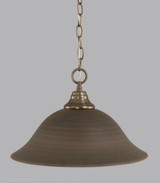 Any 1 Light Chain Hung Large Pendant 16 Inch Wide by Toltec - 10-16-105-