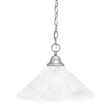 Any 1 Light Steel Large Pendant 16 Inch Wide by Toltec - 10-16-1025-