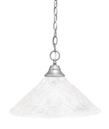 Any 1 Light Steel Large Pendant 16 Inch Wide by Toltec - 10-16-1025-