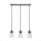 Edge 3 Light Linear Pendant 7.25 Inch Tall by Toltec - 1153-4-725-