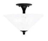 2 Light 12.75 Inch Tall Semi Flush Mount by Toltec - 121-161175