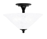 2 Light 12.75 Inch Tall Semi Flush Mount by Toltec - 121-161175