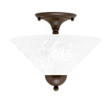 Any 2 Light 12 Inch Wide Semi Flush Mount by Toltec - 120-121125