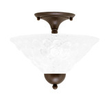 Any 2 Light 12 Inch Wide Semi Flush Mount by Toltec - 120-121125