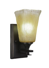 Uptowne 1 Light Crystal Glass Wall Sconce 11 Inch Tall by Toltec - 131-5-11-5